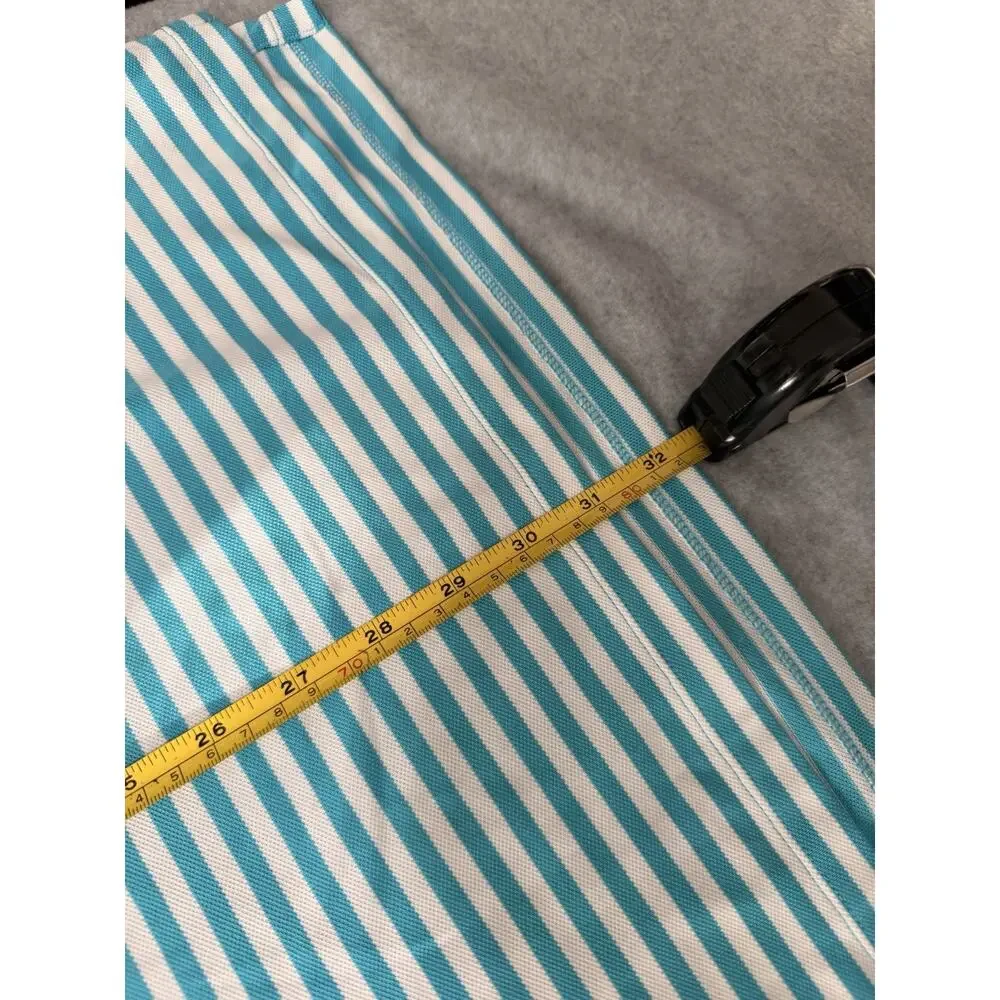 RLX Ralph Lauren Striped Golf Polo Men XL Blue White Athletic Tennis Shirt
